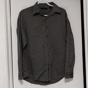 CHARCOAL GRAY MENS DRESS SHIRT